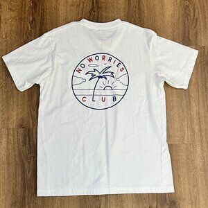 Uniqlo Ceizer UT No Worries Club big logo White T-shirt Size M